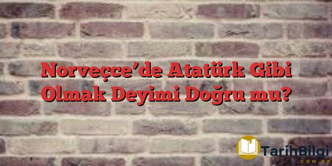 Norveçce’de Atatürk Gibi Olmak Deyimi Doğru mu?