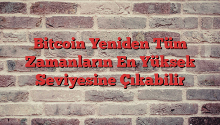 Bitcoin Yeniden Tüm Zamanların En Yüksek Seviyesine Çıkabilir